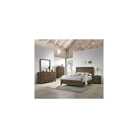 Acme Furniture King Miquell Bed Oak Finish