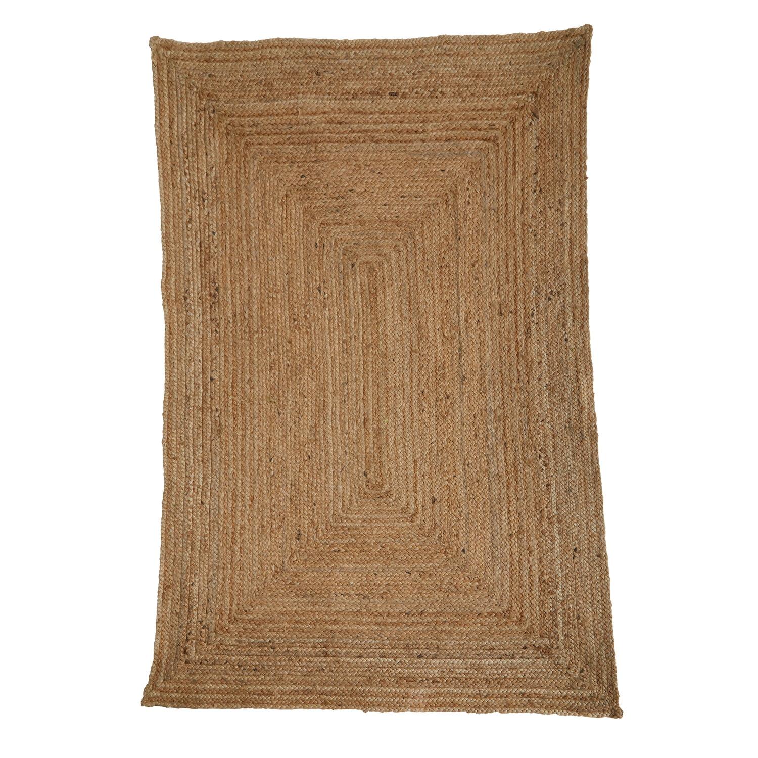 Handwoven Natural Jute 6ft x 4ft Rectangular Rug