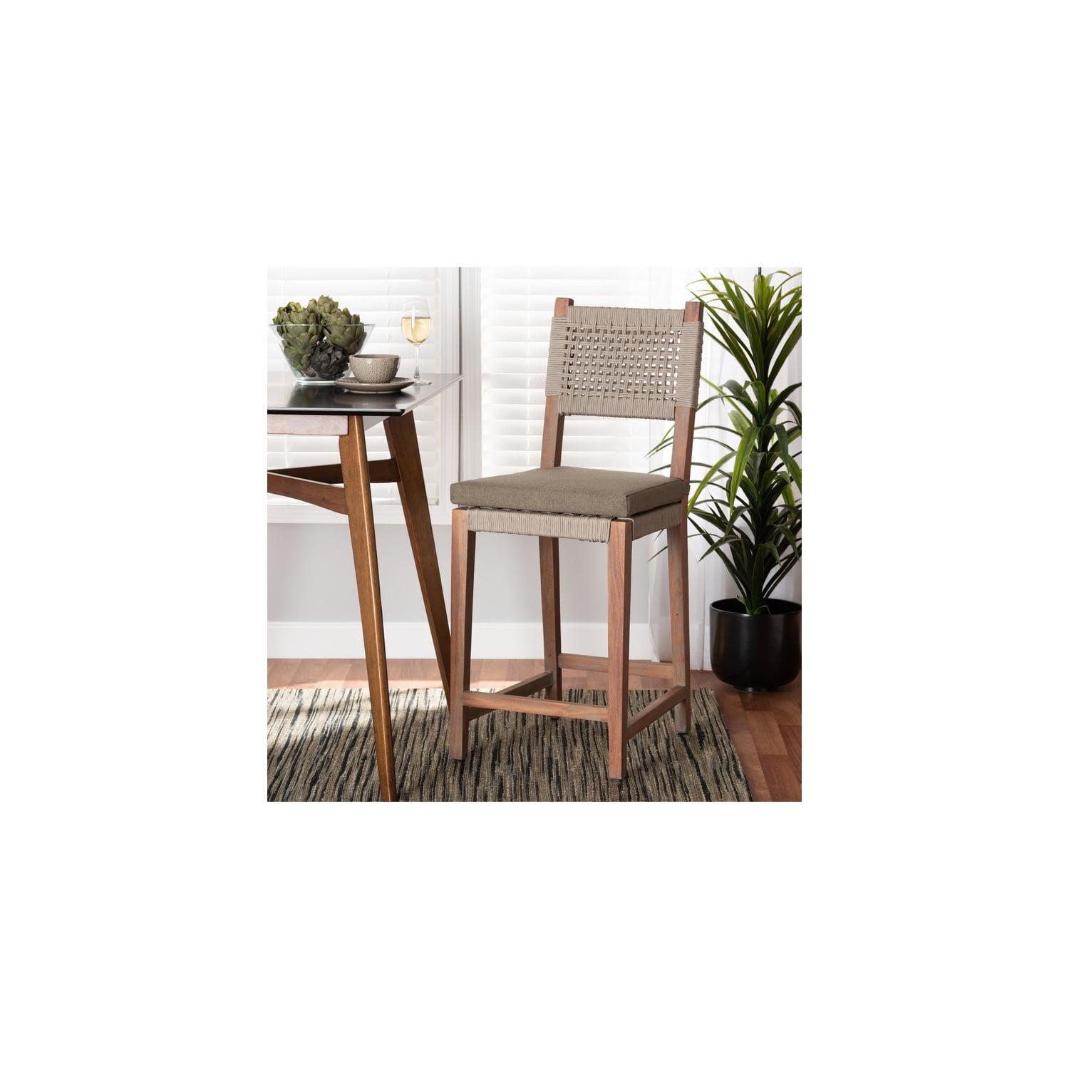 Bayou Breeze Datavia Solid Wood Counter Stool