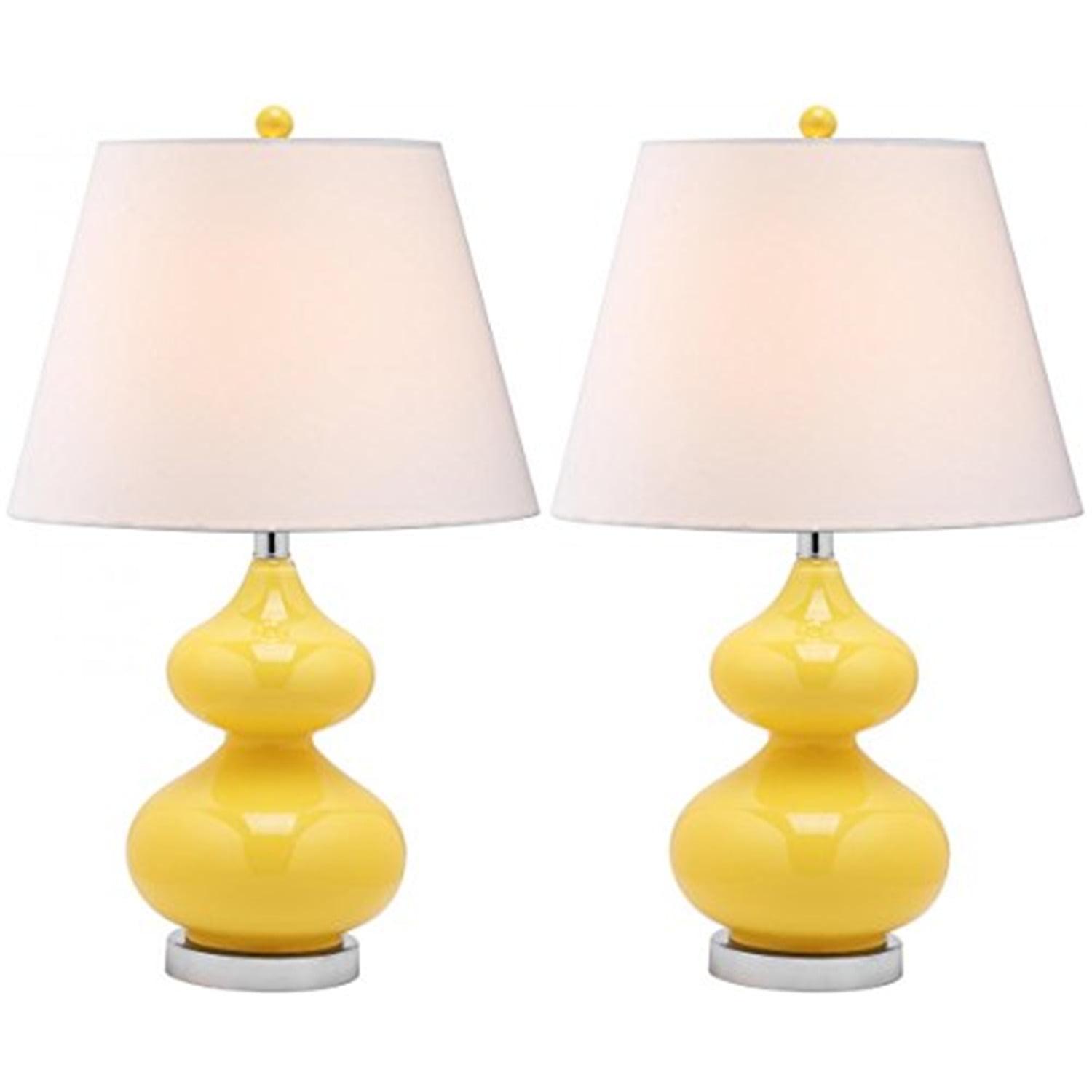 Eva Yellow Double Gourd Glass Table Lamp