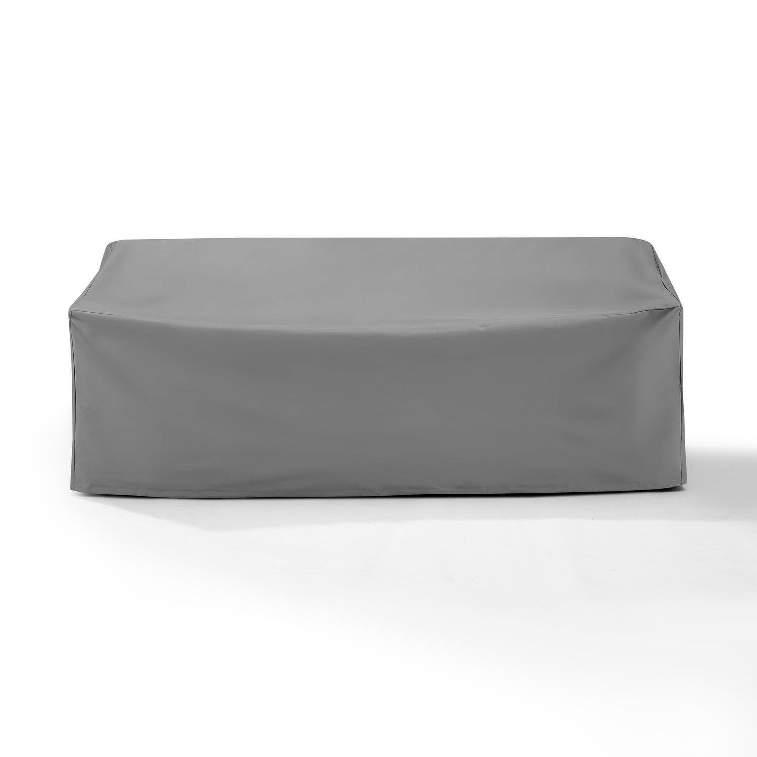 Gray Heavy-Gauge Reinforced Vinyl Outdoor Sofa Cover