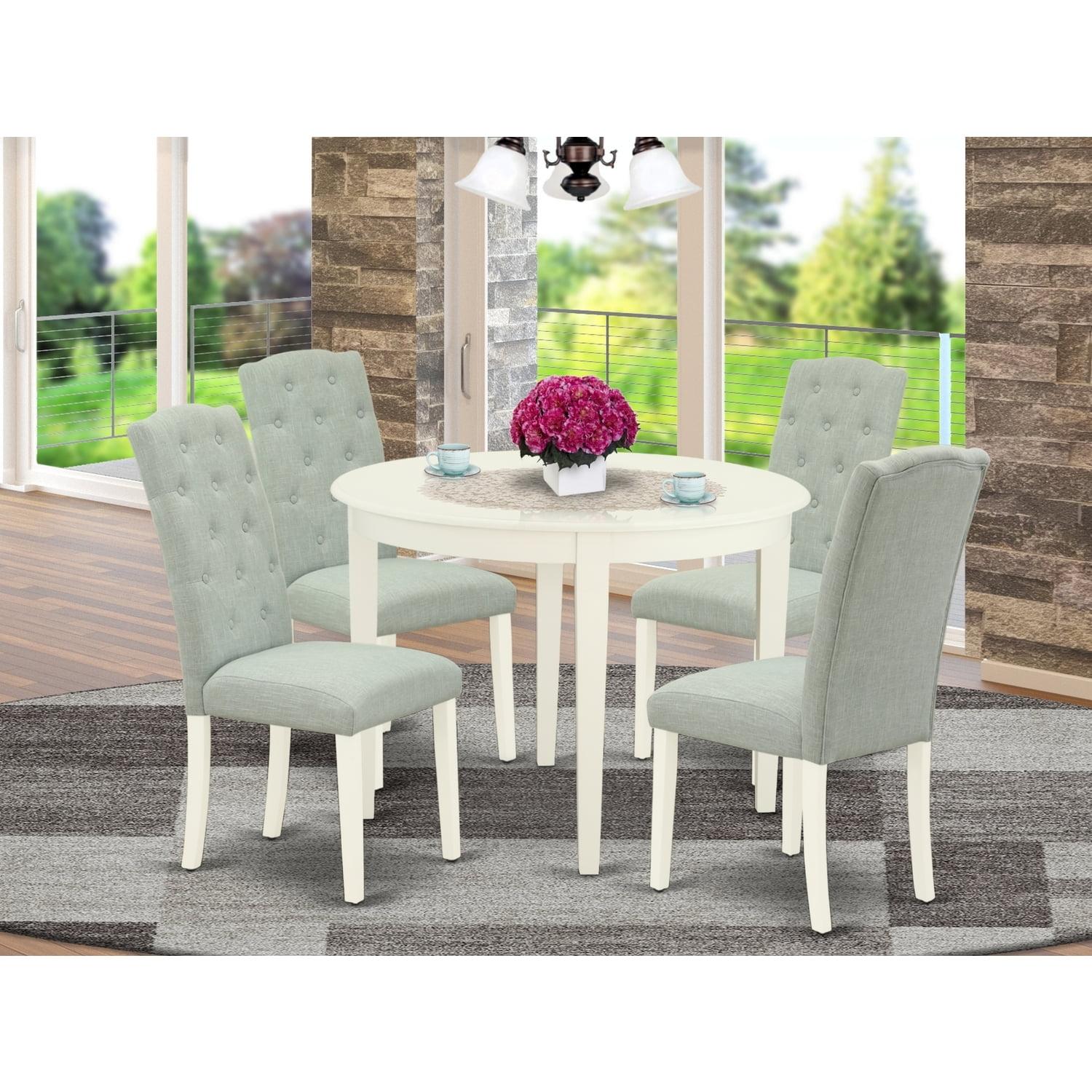 Ashville 5 - Piece Extendable Solid Wood Pedestal Dining Set