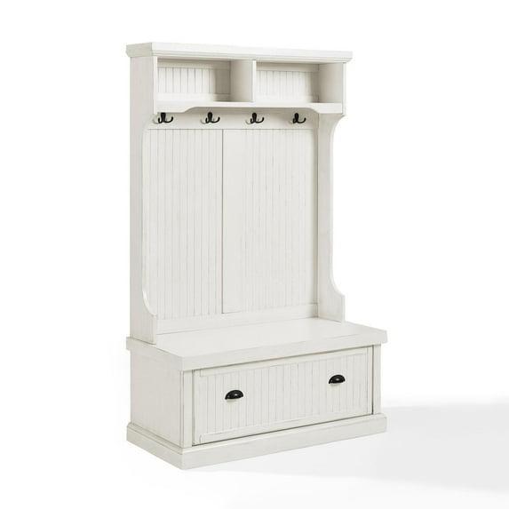 Seaside Hall Tree 40'' Wide with Bench and Shoe Storage
