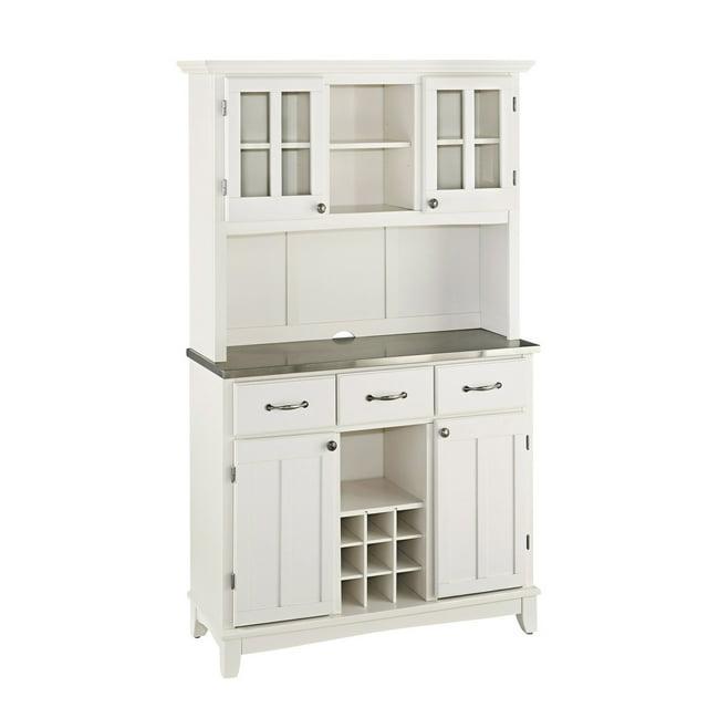Stainless Top and Hutch Sideboard Buffet Servers- Home Styles