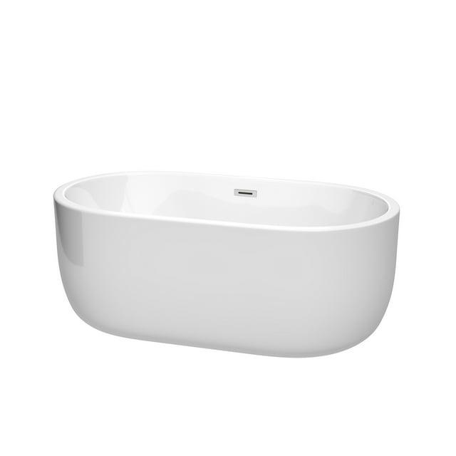 Juliette 60" x 30" Freestanding Soaking Acrylic Bathtub