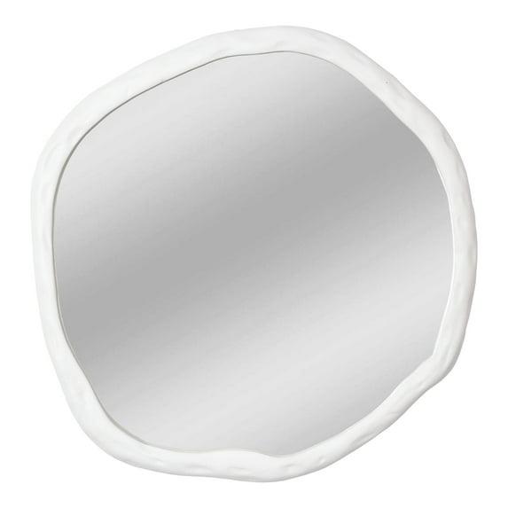 Rogelio Round Mirror - Small / White