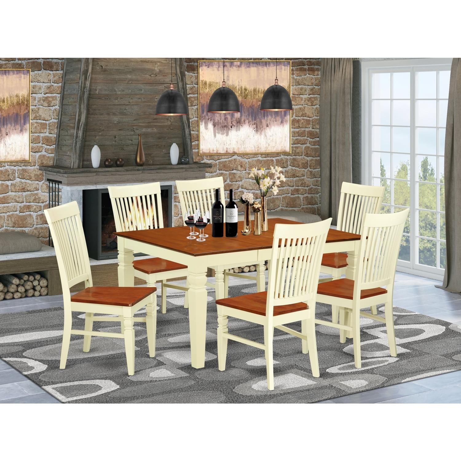 Holbeach Extendable Solid Wood Dining Set