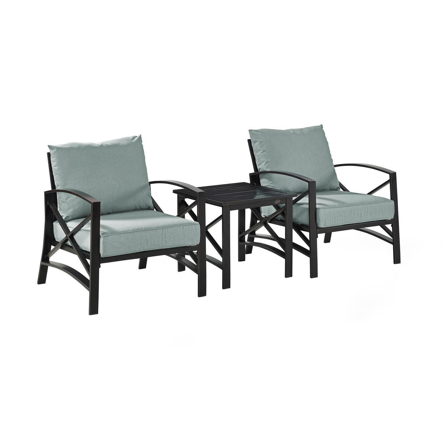 Kaplan 3-Piece Outdoor Seating Set with Mist Cushions