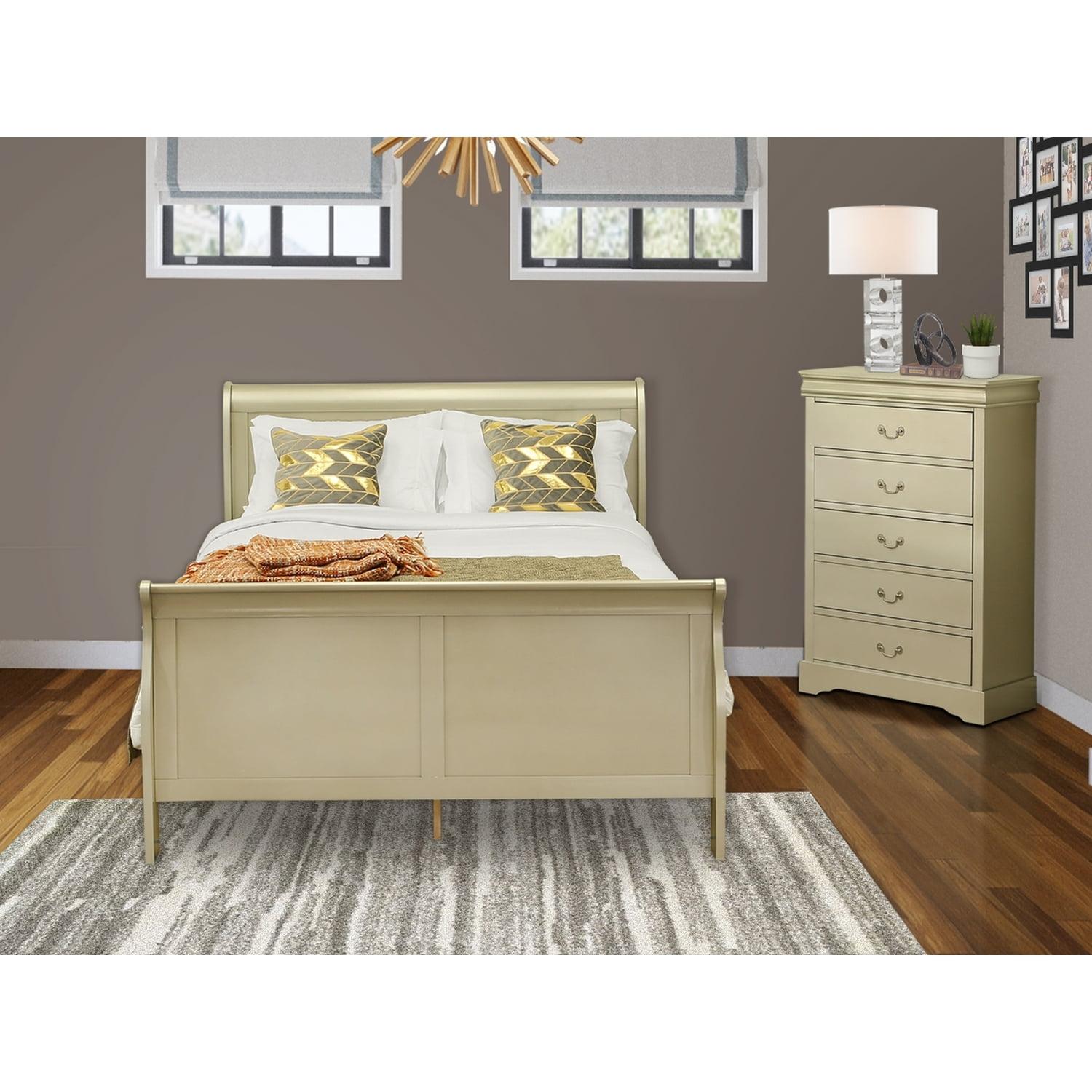Axel Solid Wood 2 Piece Bedroom Set