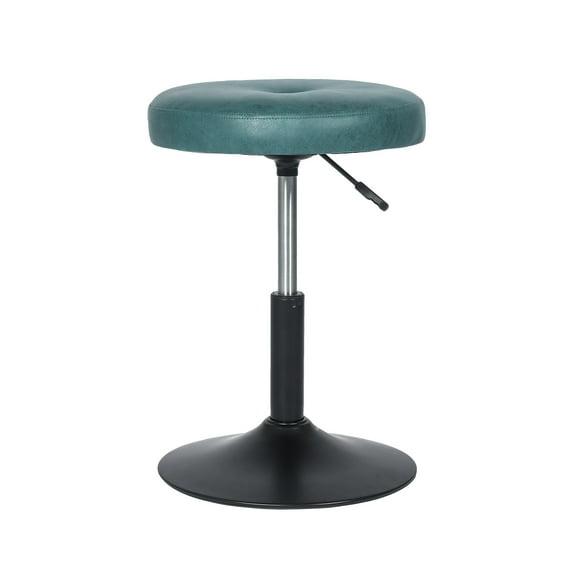 Homebeez Modern Round Ottoman,360°Swivel Height Adjustable Stool Chair,Makeup Room Vanity Stool for Bathroom Living Room