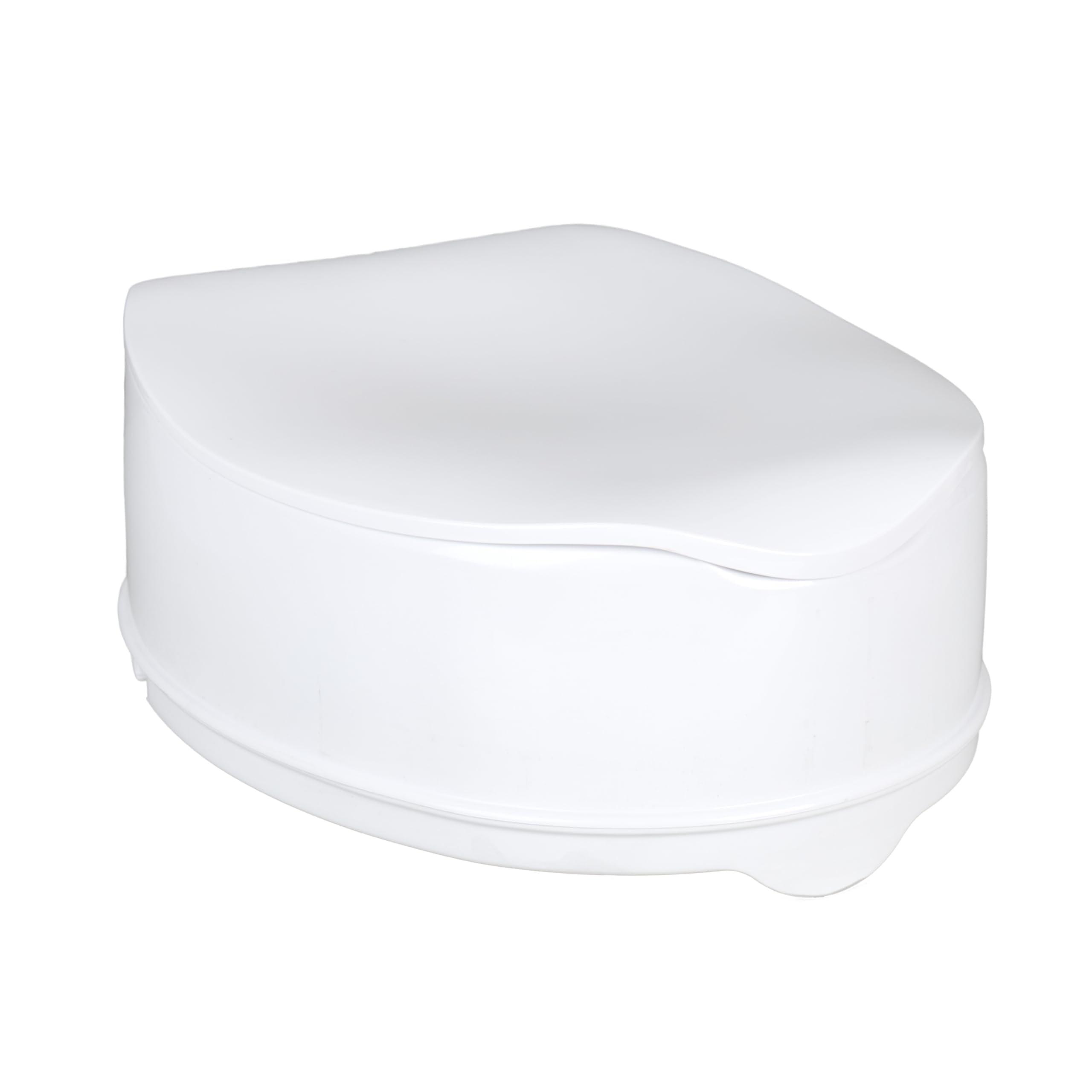 Homecraft Savanah Raised Toilet Seat with Lid, 6" High, 1 Pack