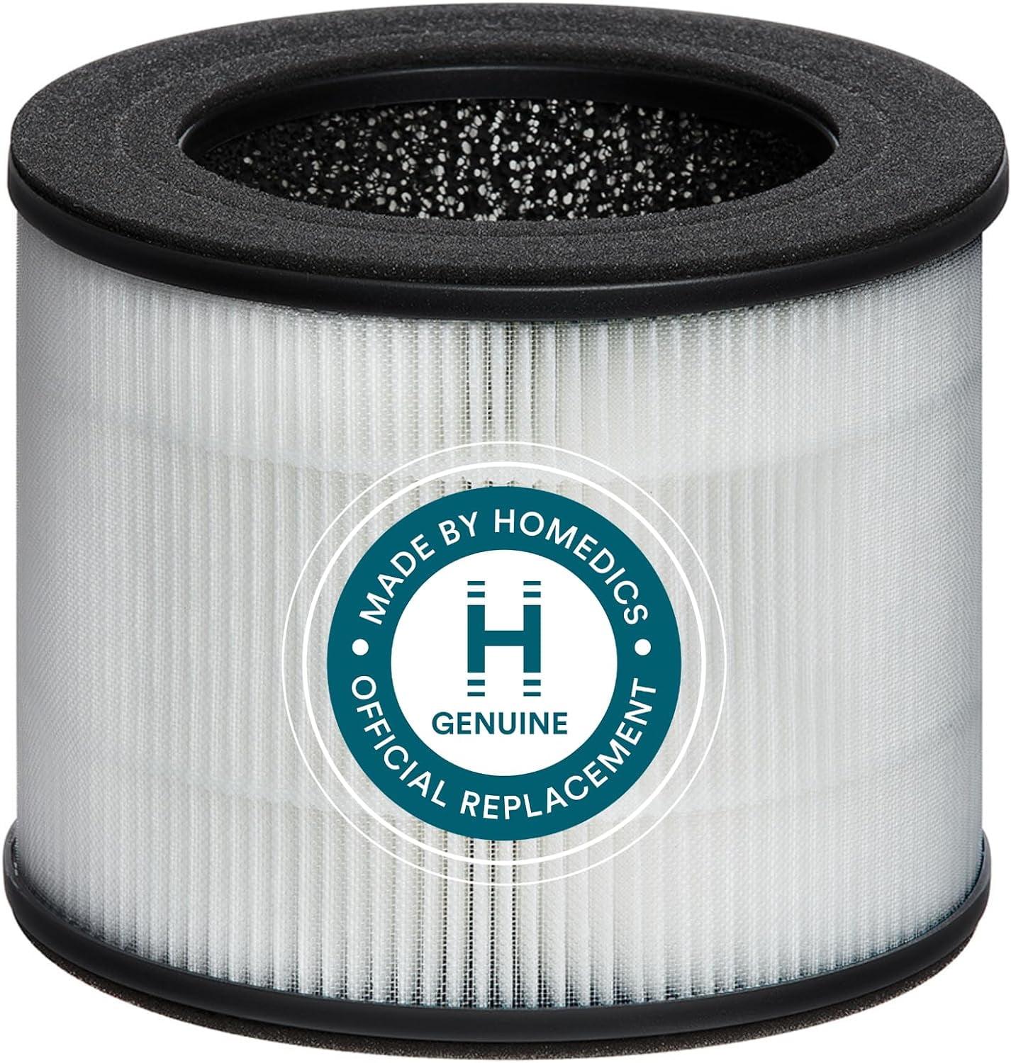 Homedics Replacement HEPA-type filter for AP-T10 and AP-T12: Captures Allergens, Compatible with HoMedics Air Purifiers