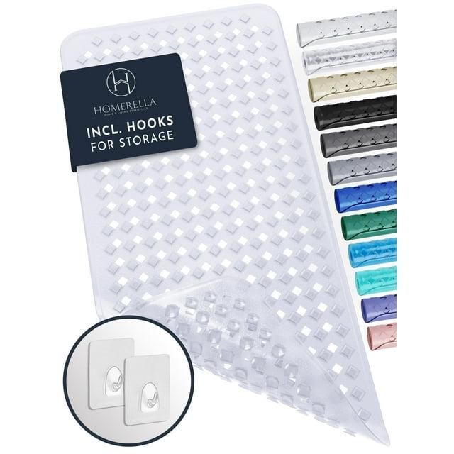 Homerella Bathtub Mat Non Slip | Anti Mold Mildew Resitant Shower Mats | 35x16" | Machine Washable
