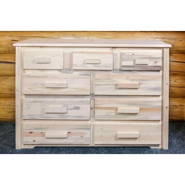 Homestead Collection 9 Drawer Dresser, Ready to Finish