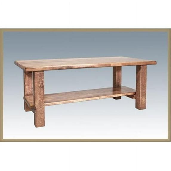 Montana Woodworks MWHCCTNSL Homestead Collection Coffee Table with Shelf Stained and Lacquered