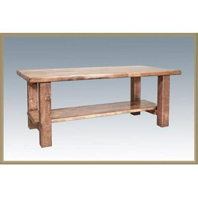 Montana Woodworks MWHCCTNSL Homestead Collection Coffee Table with Shelf Stained and Lacquered