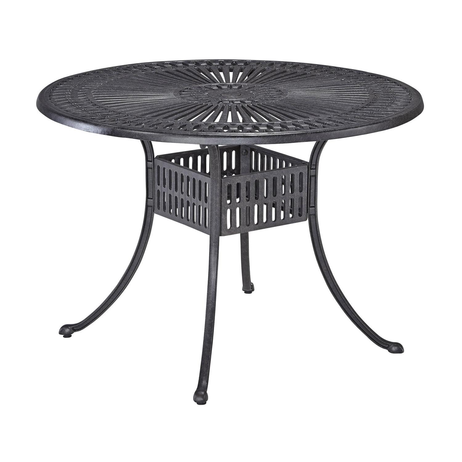 Grenada Charcoal Aluminum 42" Outdoor Dining Table