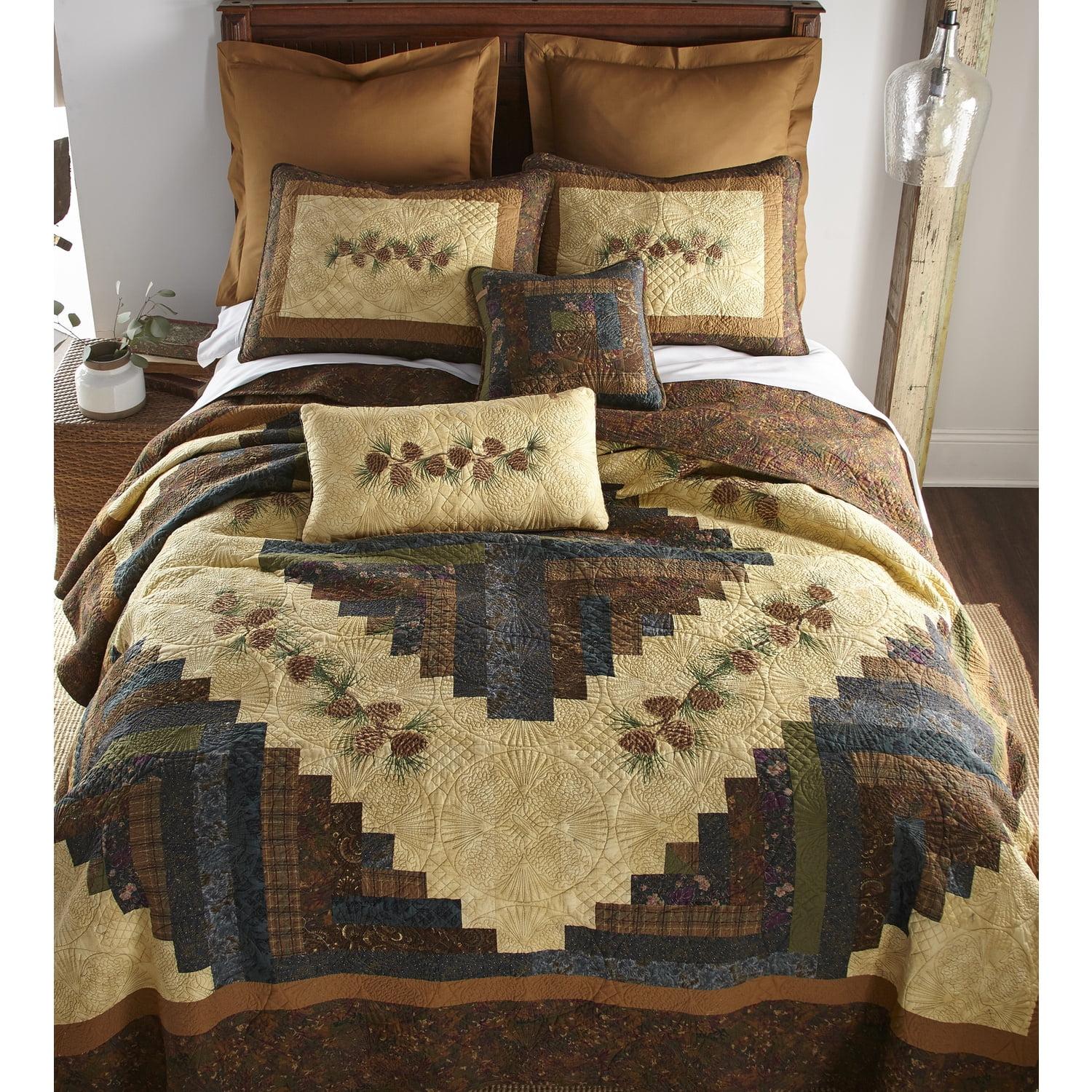 Donna Sharp CabinRaising Pine Cone Quilt