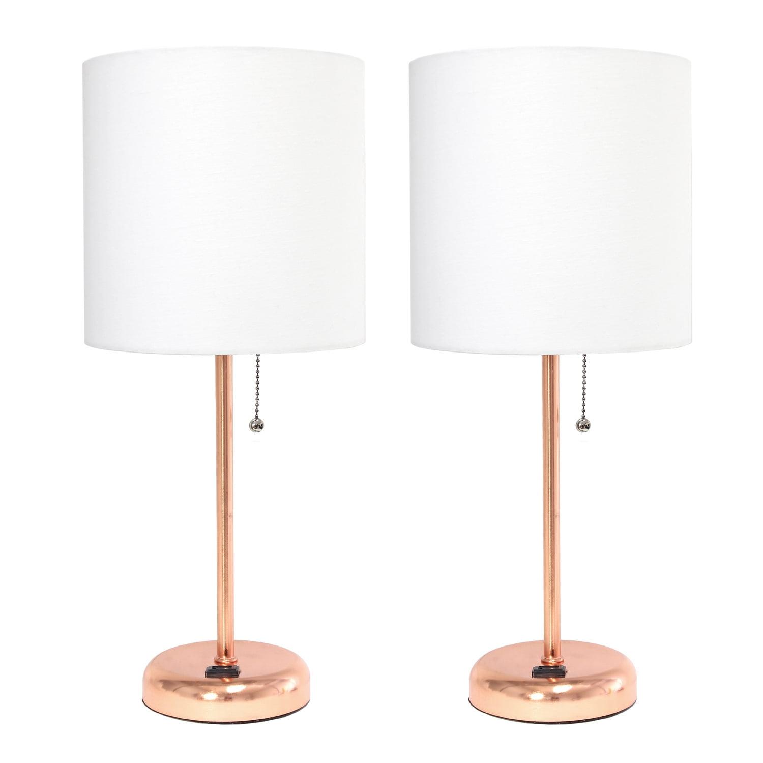 LimeLights Stick Lamp with Charging Outlet - Set of 2