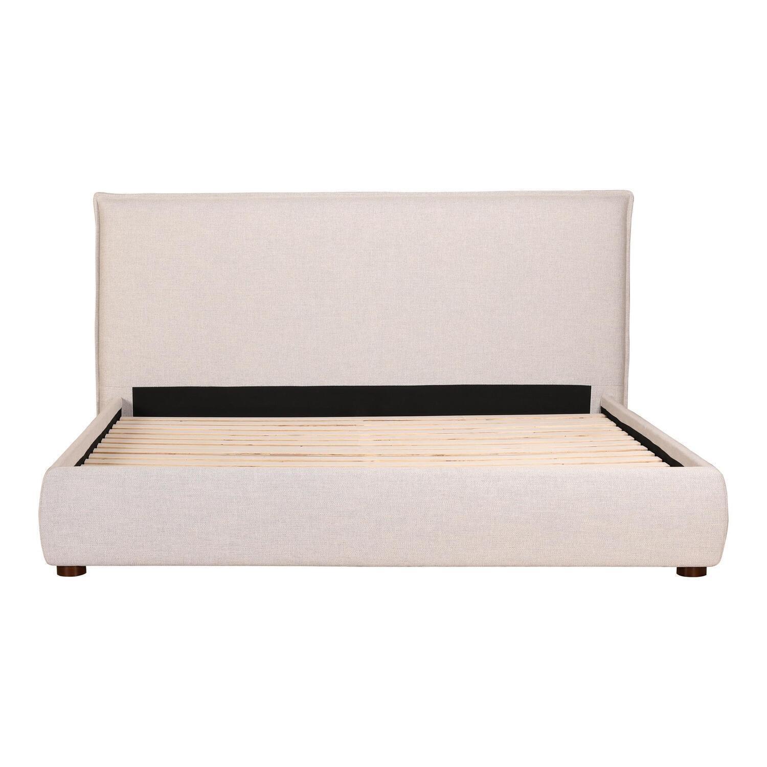 Homestock Handcrafted Haven King Bed Light Grey