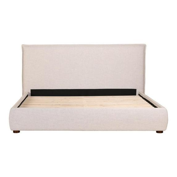 Homestock Handcrafted Haven King Bed Light Grey