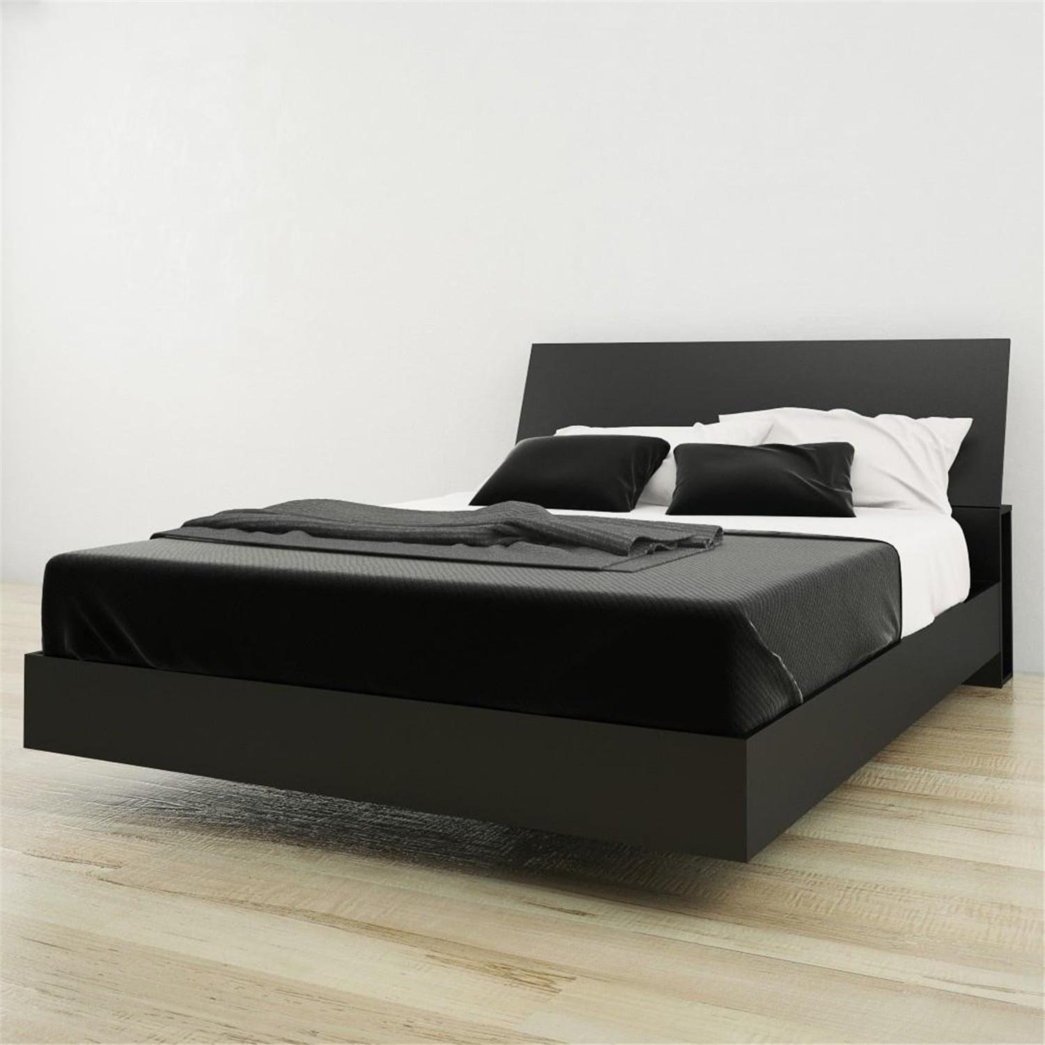 Avenue Platform Bed and Headboard Black - Nexera