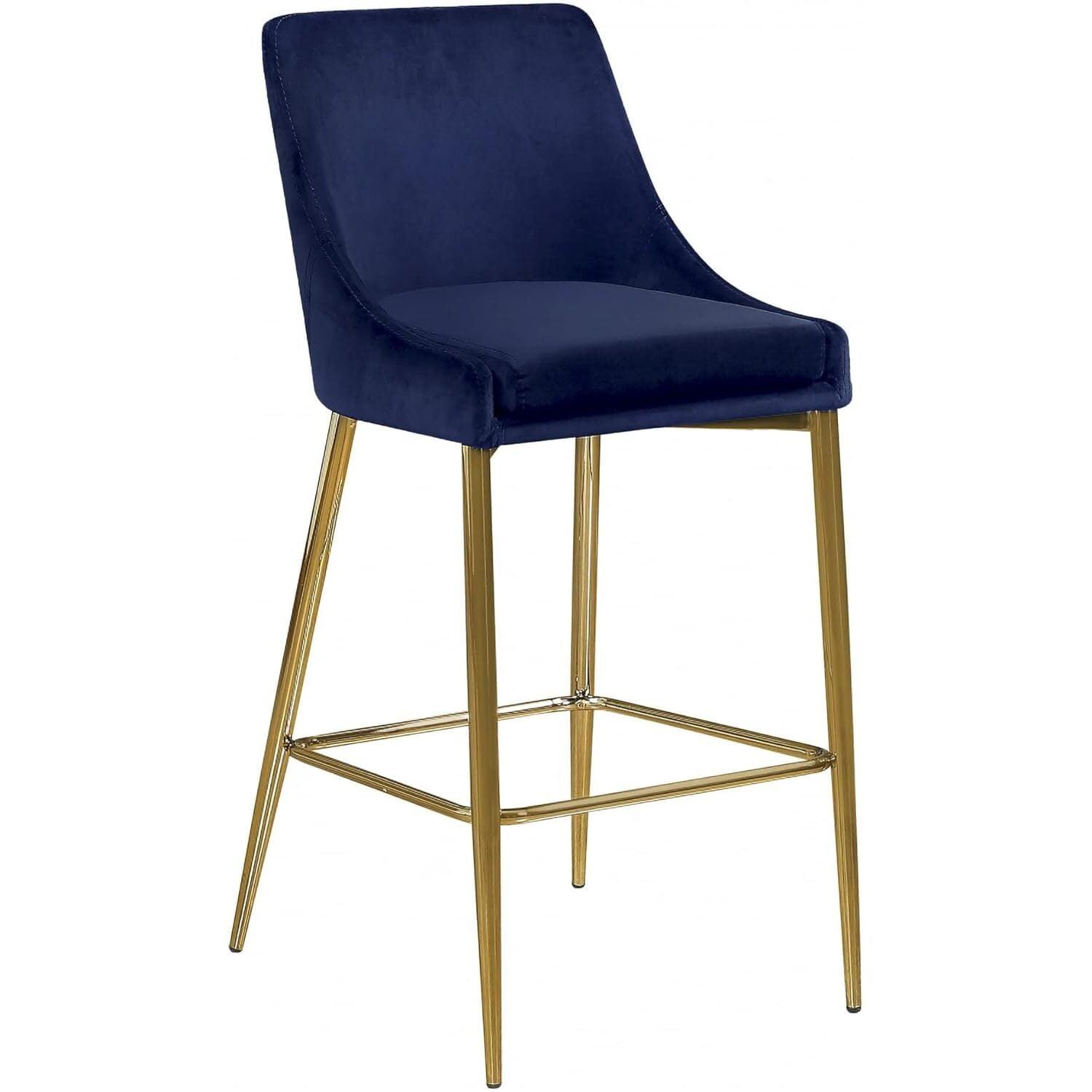 Ellenberger Upholstered Counter Stool with Metal Frame