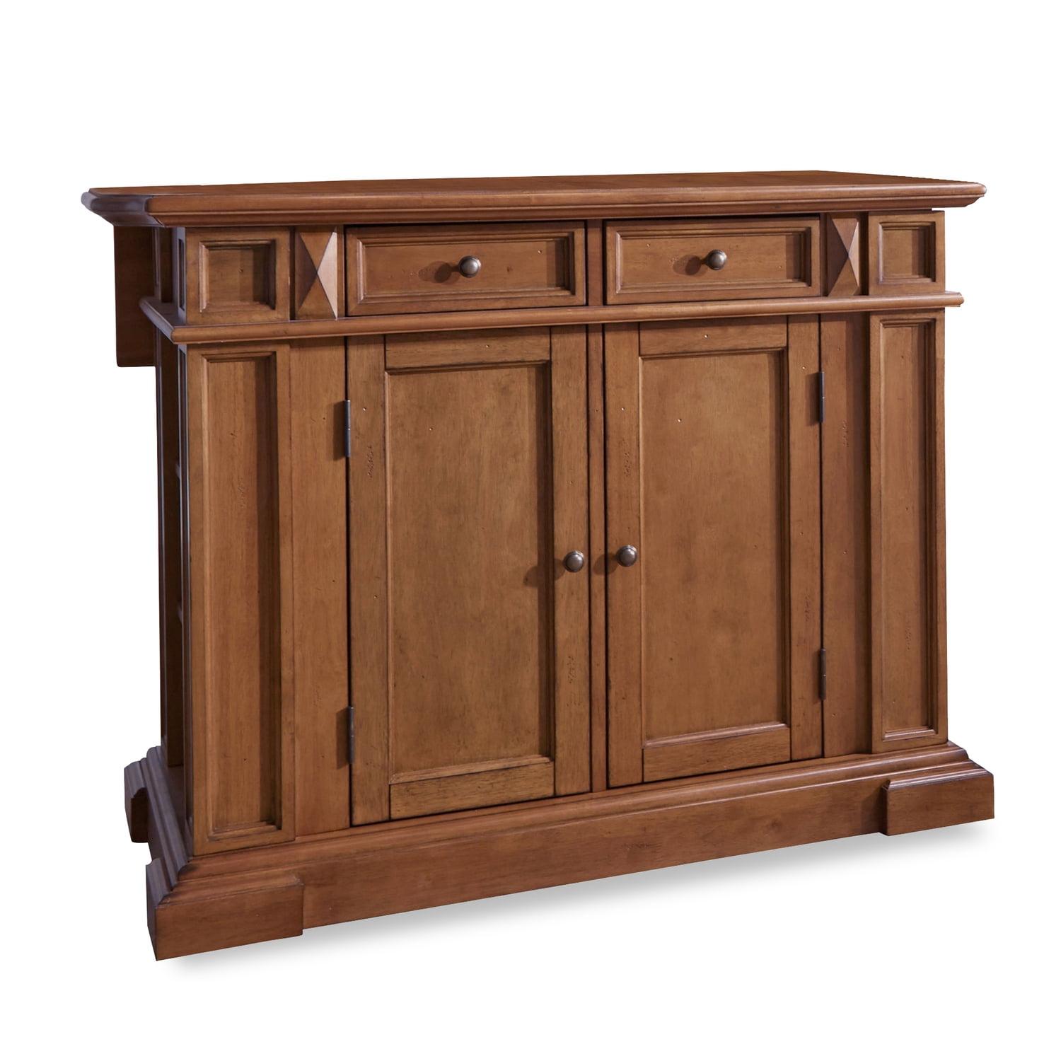 Kitchen Island Wood/Cottage Oak - Home Styles: Storage, Adjustable Shelves, Hardwood Frame