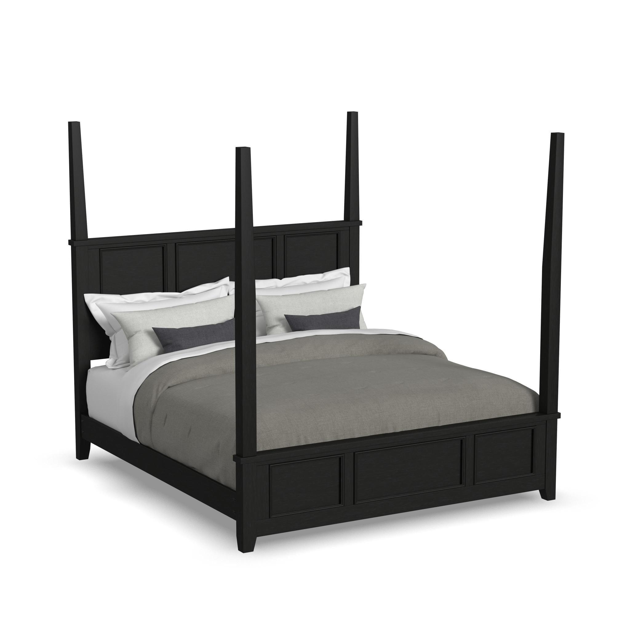 Homestyles Bedford Black King Poster Bed