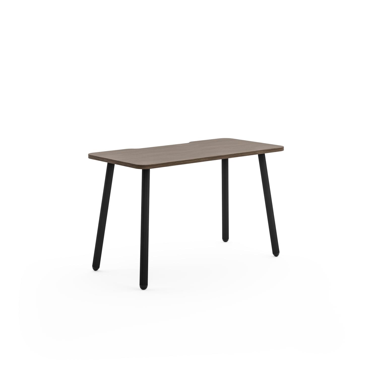 Brooklyn Black Wood Writing Desk with Scratch-Resistant Surface