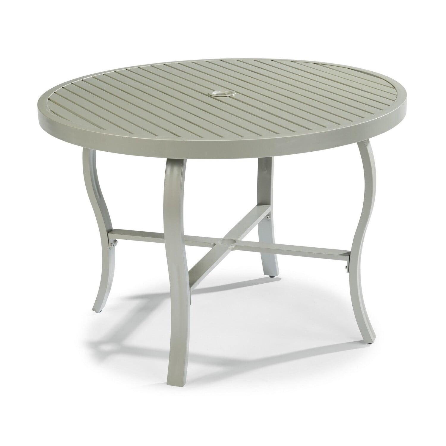 Homestyles Captiva Aluminum Outdoor Dining Table in Gray