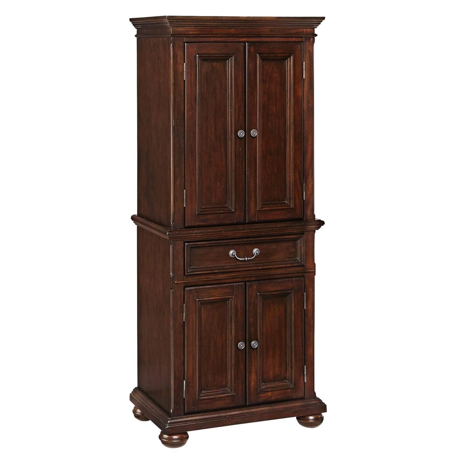 Colonial Classics Dark Cherry Adjustable Pantry Cabinet