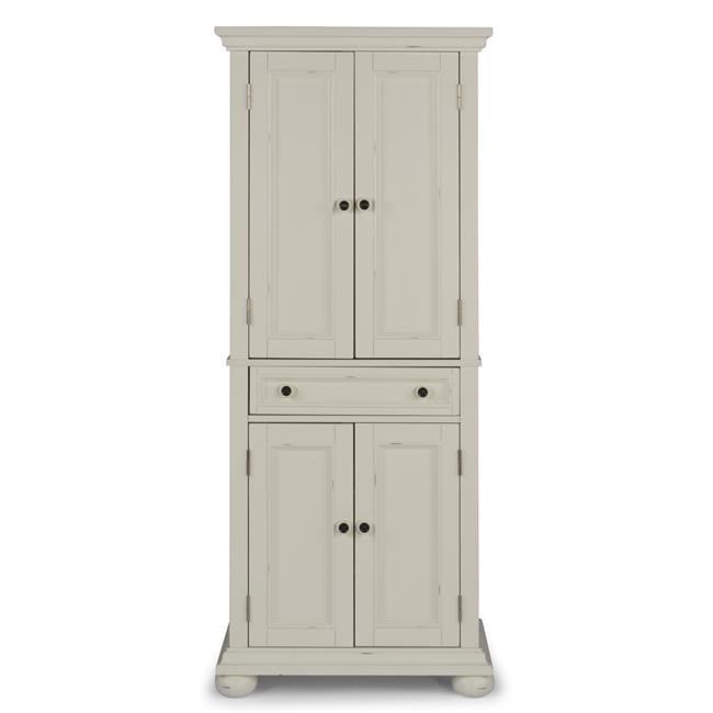 Dover 72" White Mahogany Freestanding Pantry with Adjustable Shelving