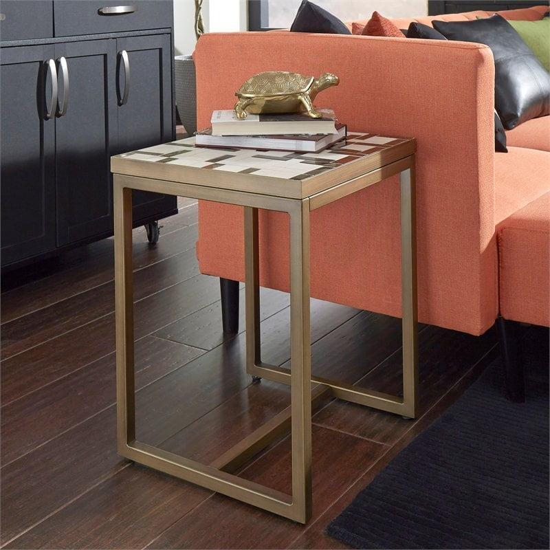 Geometric End Table