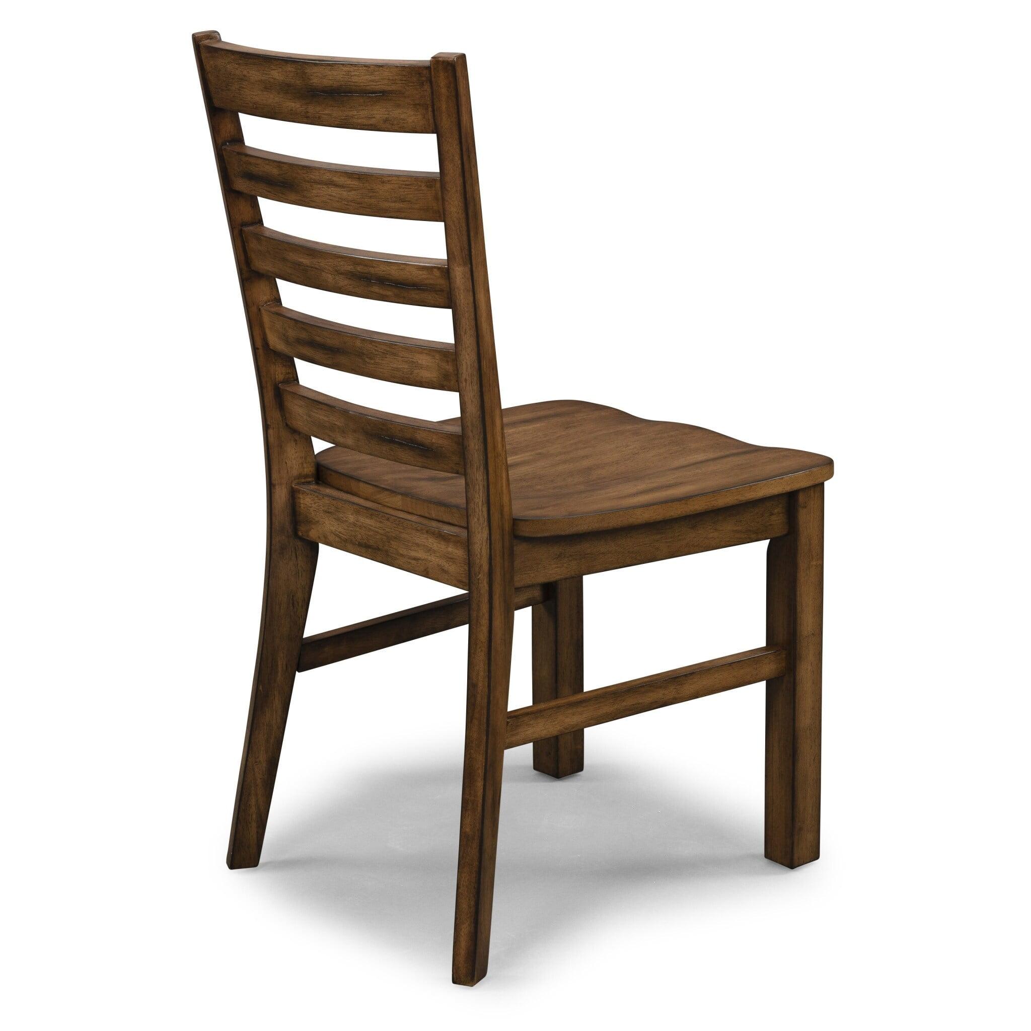 Sedona Rustic Aged Toffee Hardwood Dining Chair Pair