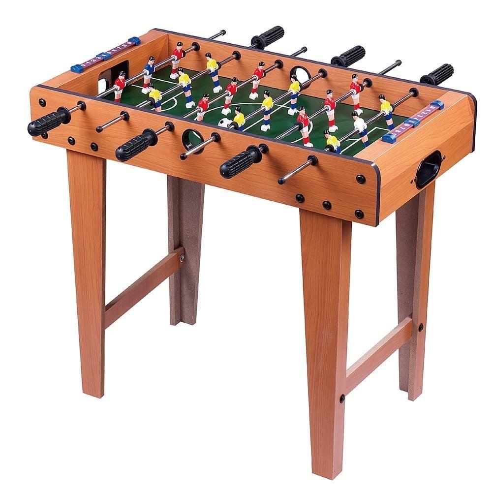 Homeware 27'' L Height Adjustable Solid Wood Foosball Table with Telescopic Rods