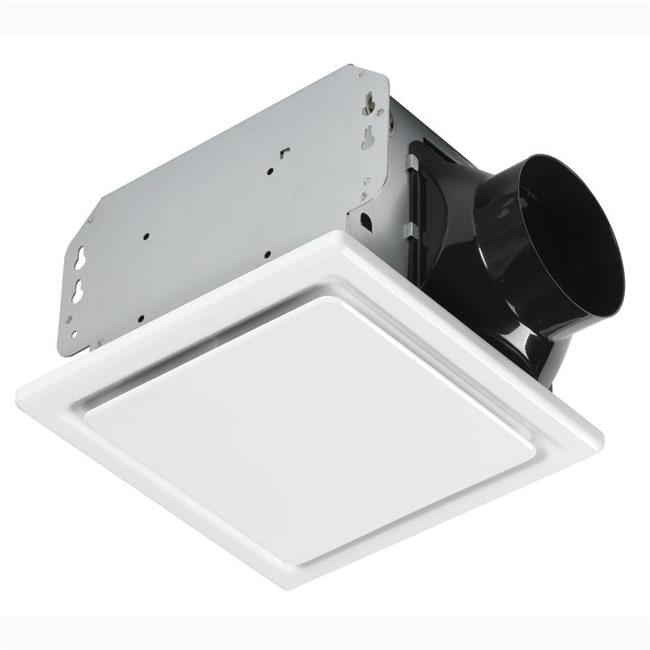 Homewerks White Galvanized Steel 80 CFM Ceiling Mount Bathroom Exhaust Fan