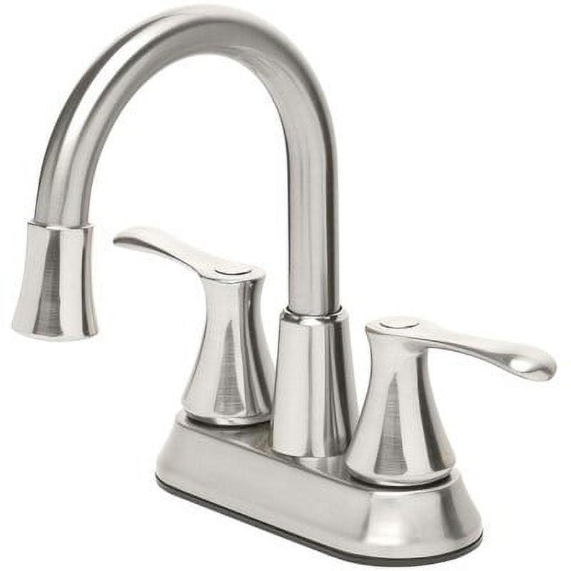 Doria Brushed Nickel Two-Handle High Arc Bathroom Faucet