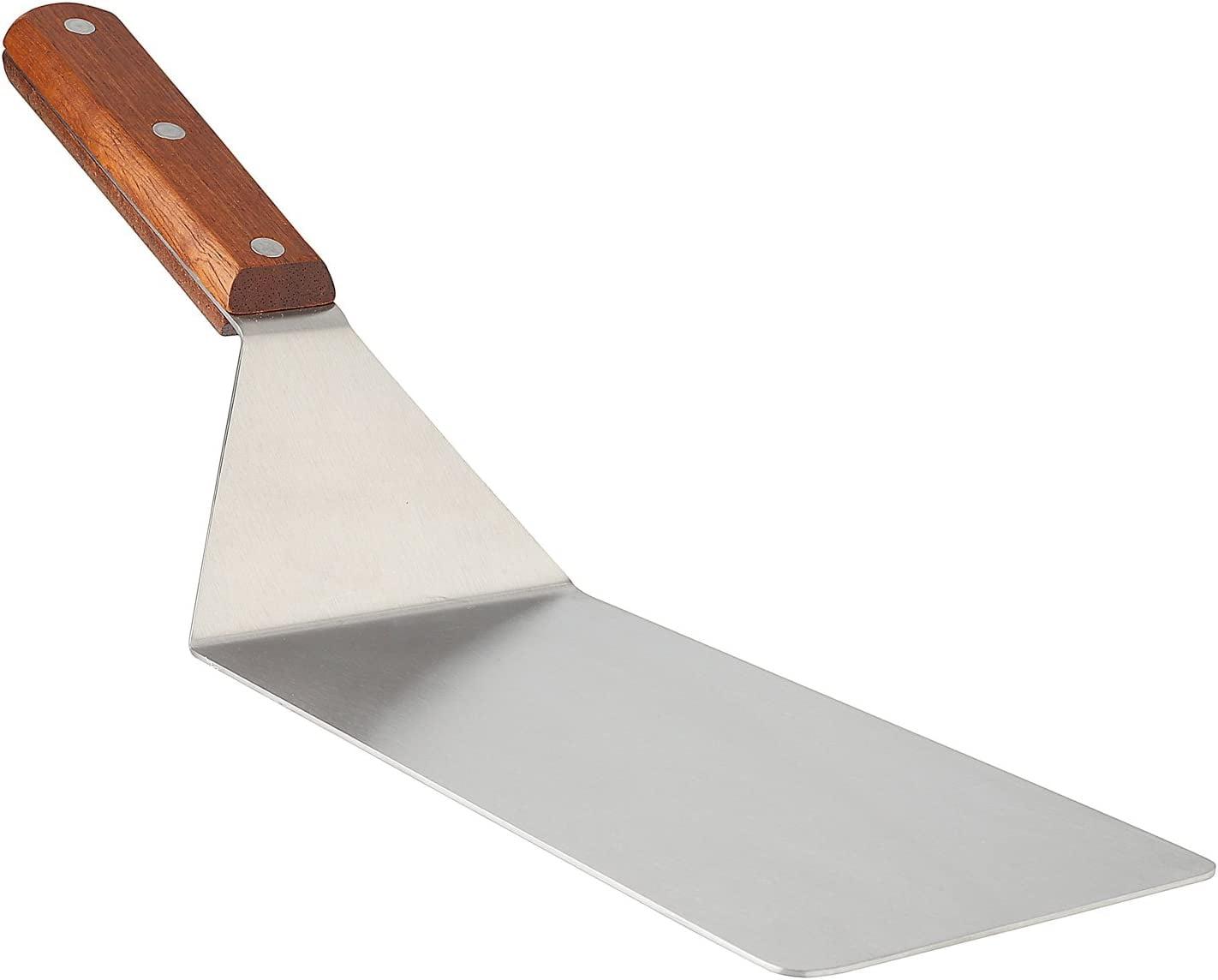 Homi Styles Rust Resistant 15-Inch large metal Stainless Steel commercial spatula restaurant turner , 8-Inch Blade