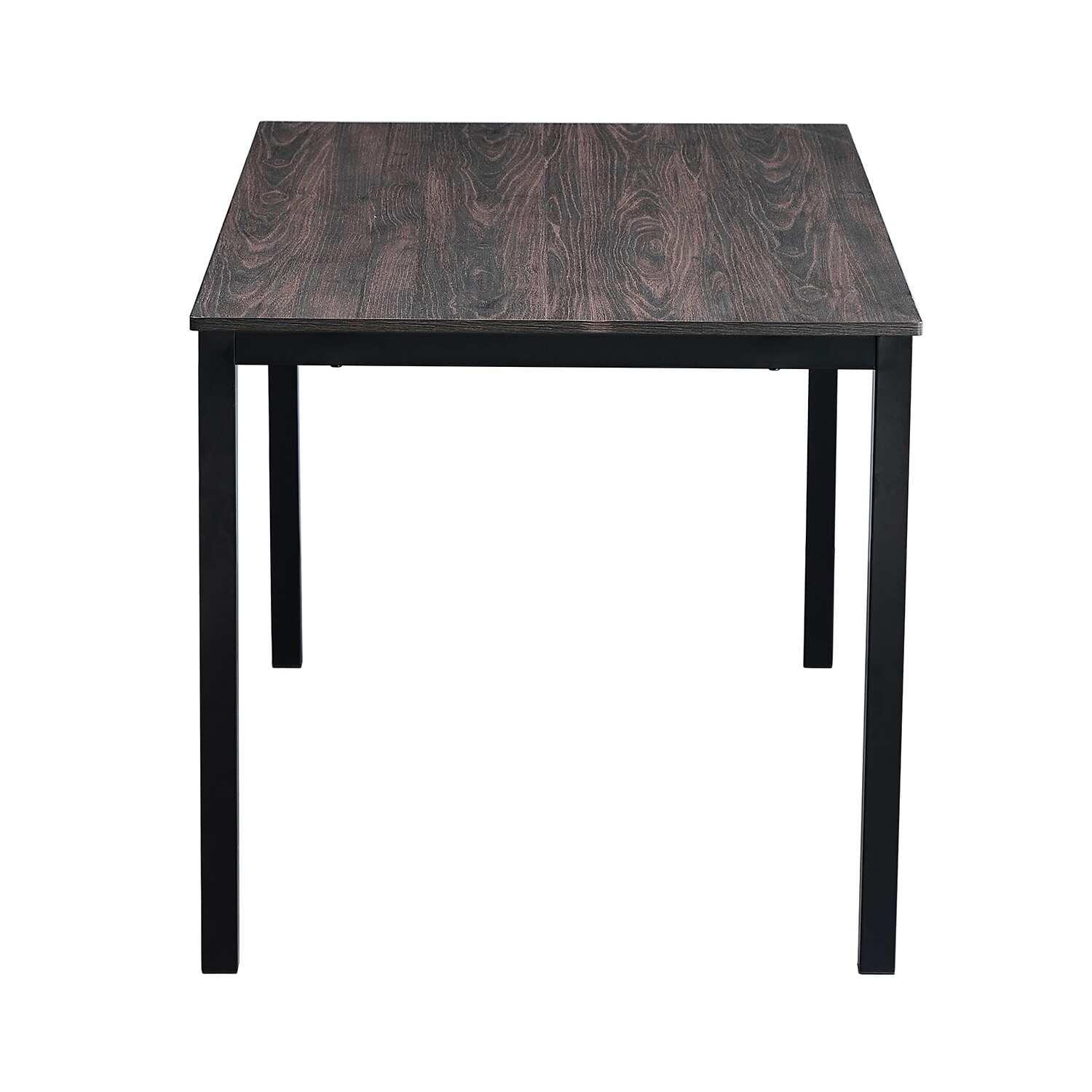Homycasa 55 IN Dining Table Wood Top in Marble White Gold Legs