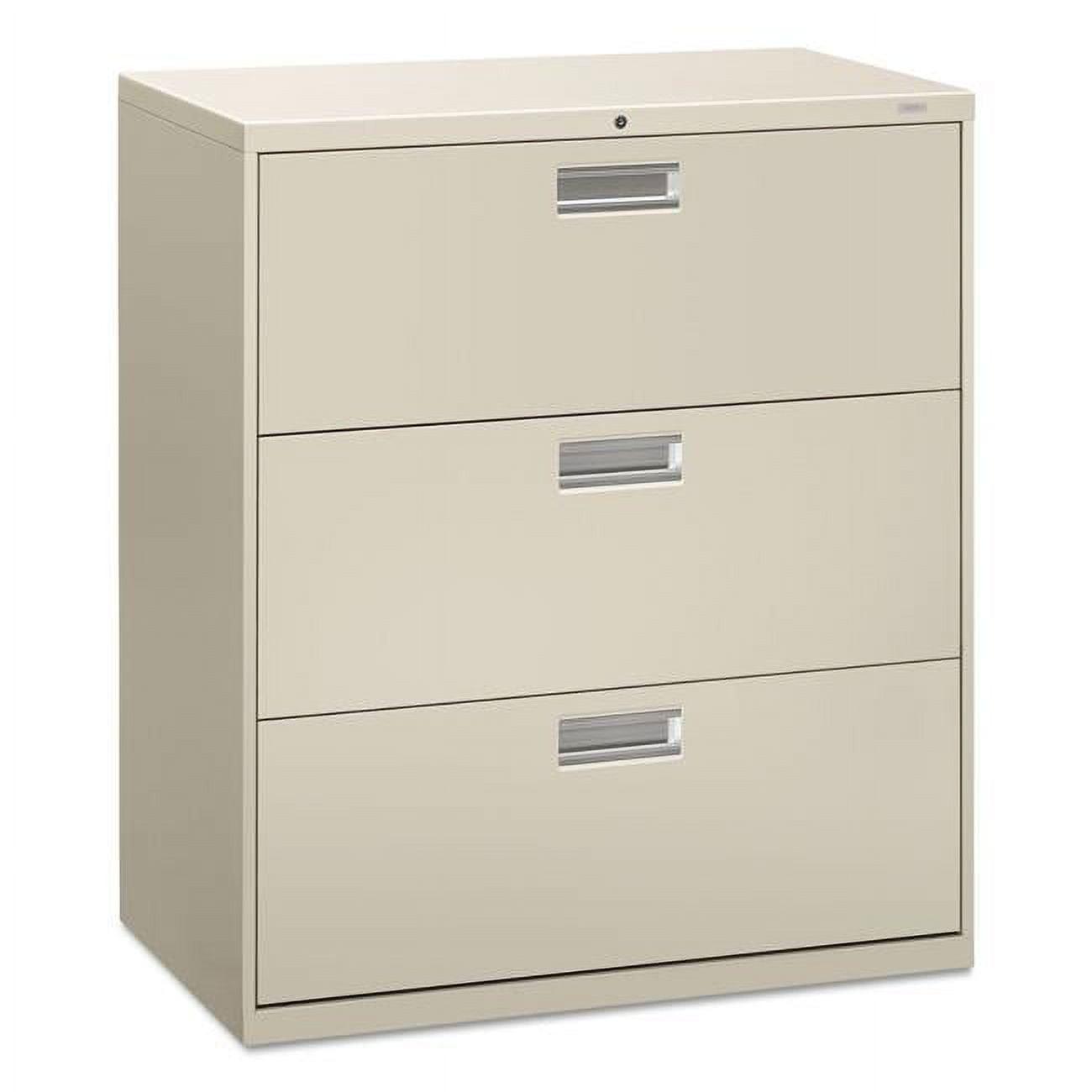 Light Gray 3-Drawer Lockable Lateral Filing Cabinet