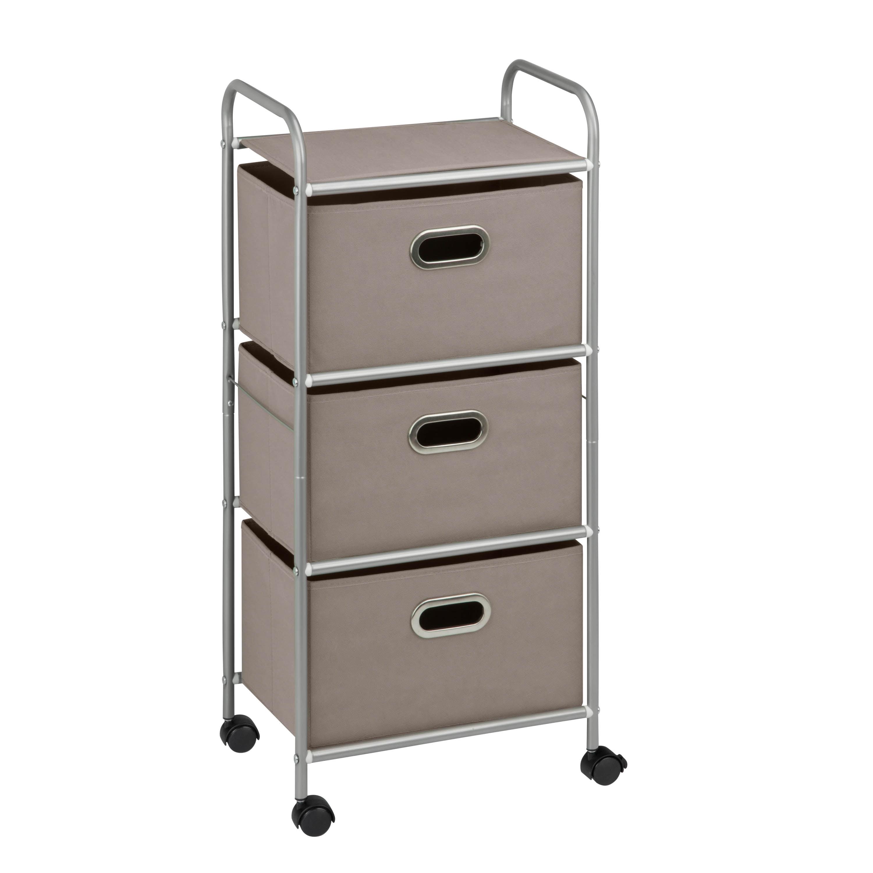 Rebrilliant Kavya 35.43'' H x 16.26'' W Utility Cart with Wheels