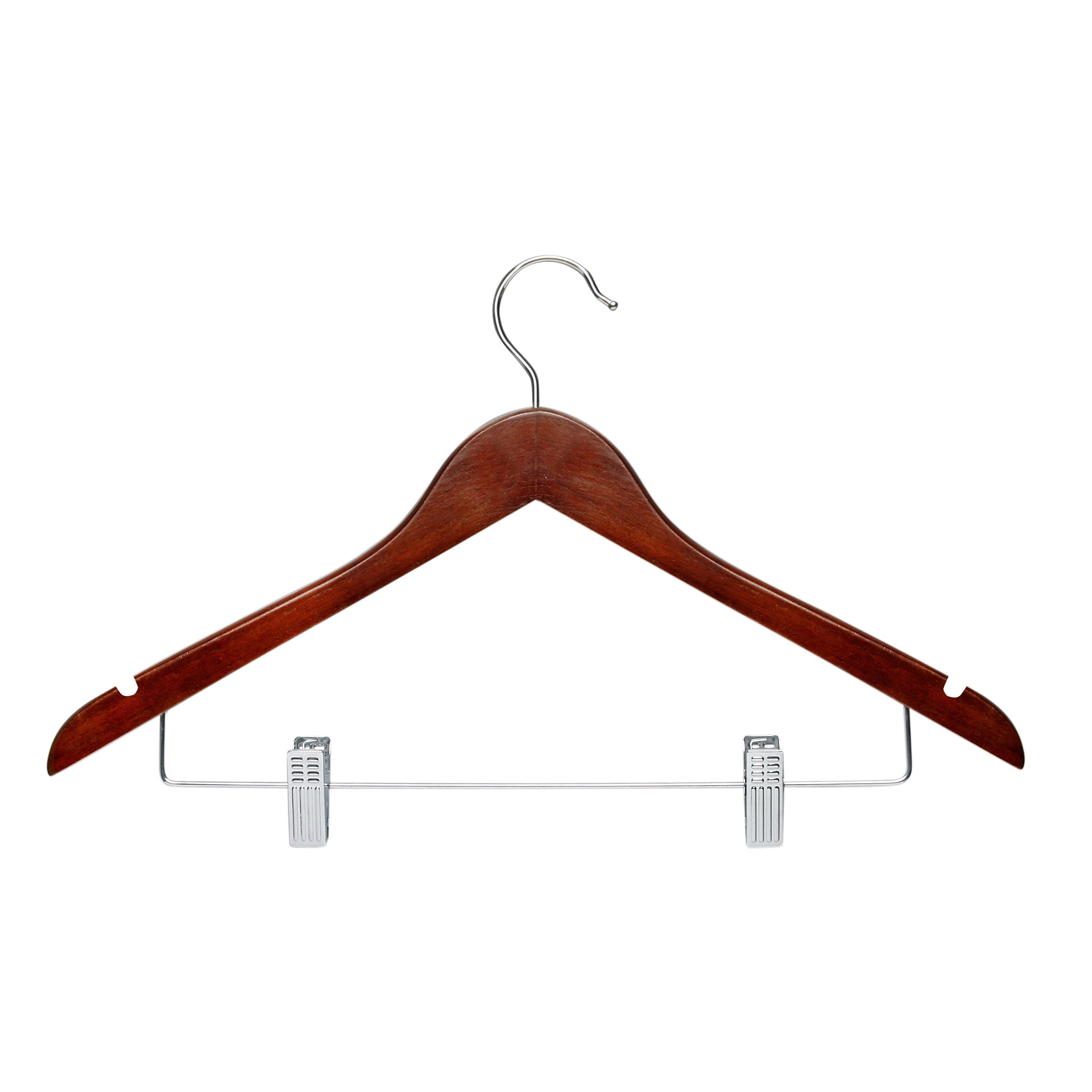 Myndi Non-Slip Hangers With Clips for Skirt/Pants