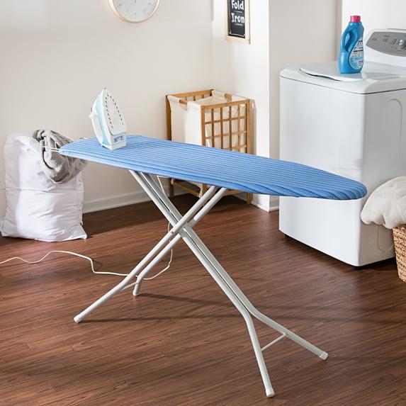 Honey-Can-Do Blue and Silver Ironing Board with Retractable Iron Rest