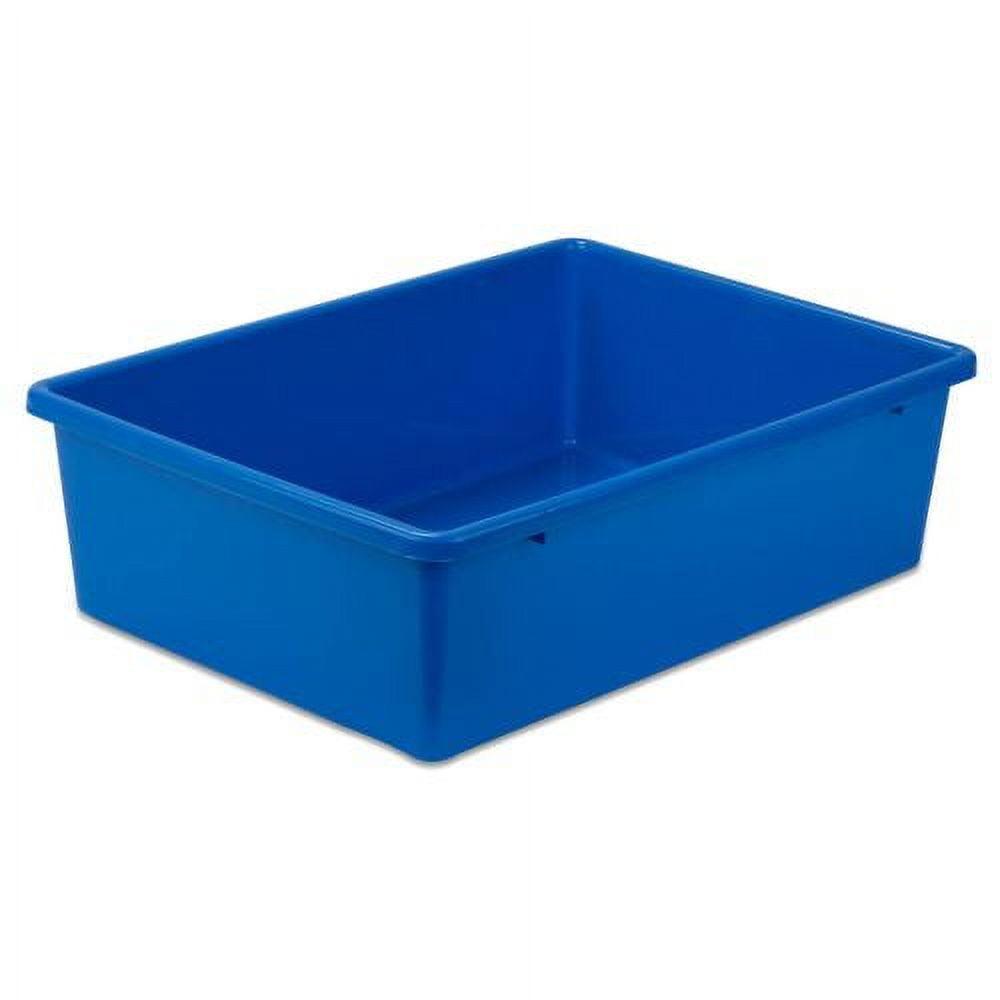 Honey-Can-Do Lightweight Large Plastic Bin, Blue