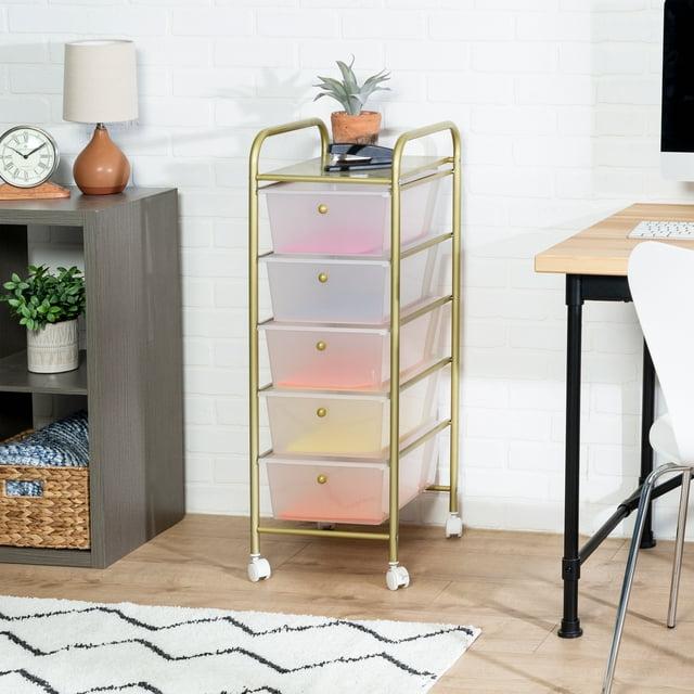Rebrilliant Neysa 12.6'' W Utility Cart with Wheels