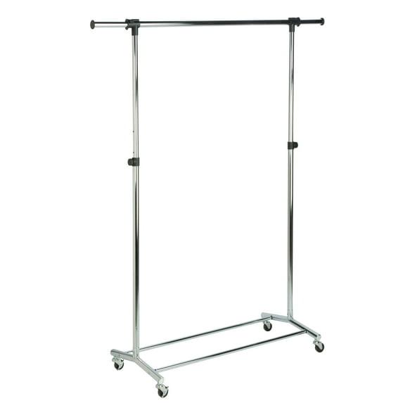 Honey-Can-Do Chrome Garment Rack: Steel Frame Wardrobe & Hanger Rack, Closet Storage, 70.5" Height, 30 lb Capacity