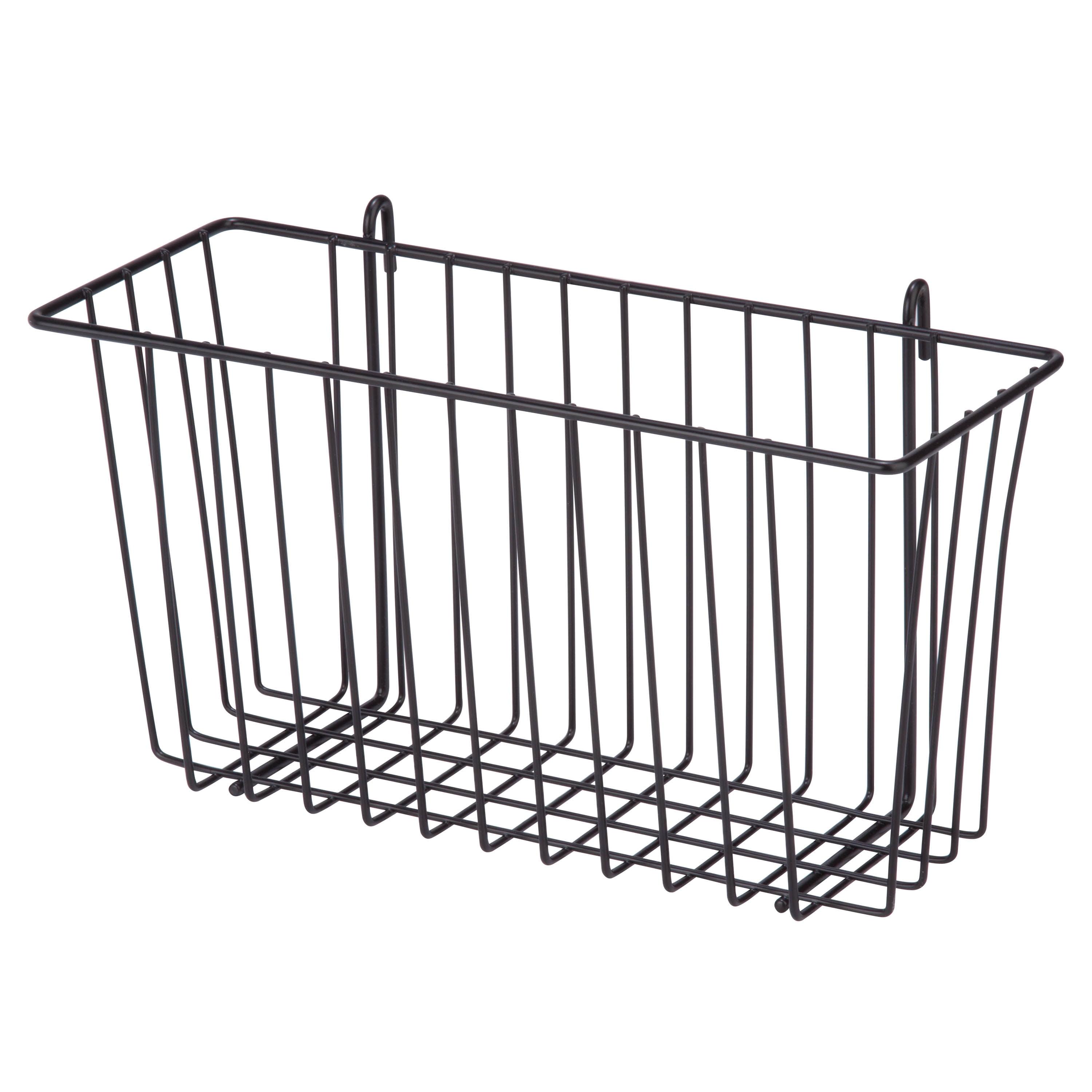 Black Steel Wire Hanging Storage Basket