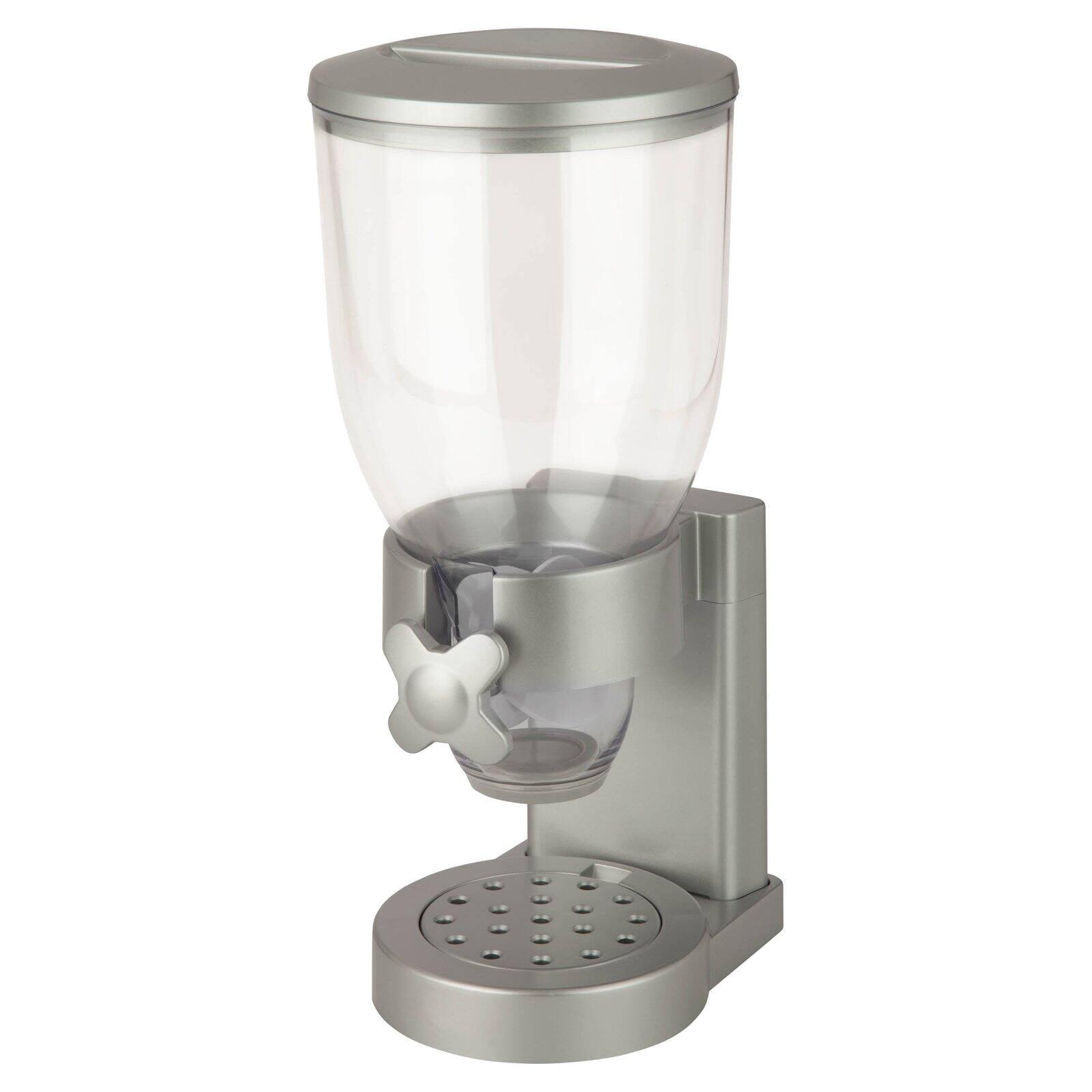 Silver Chrome Single Food Dispenser with BPA-Free Finish