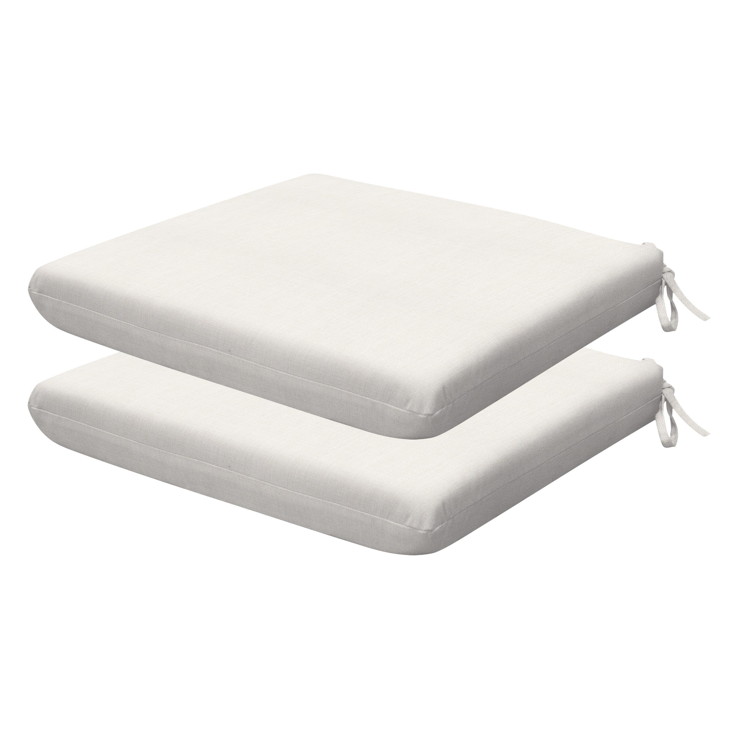 Honeycomb Outdoor Universal Seat Cushion (2-Pack) - Textured Solid Bone